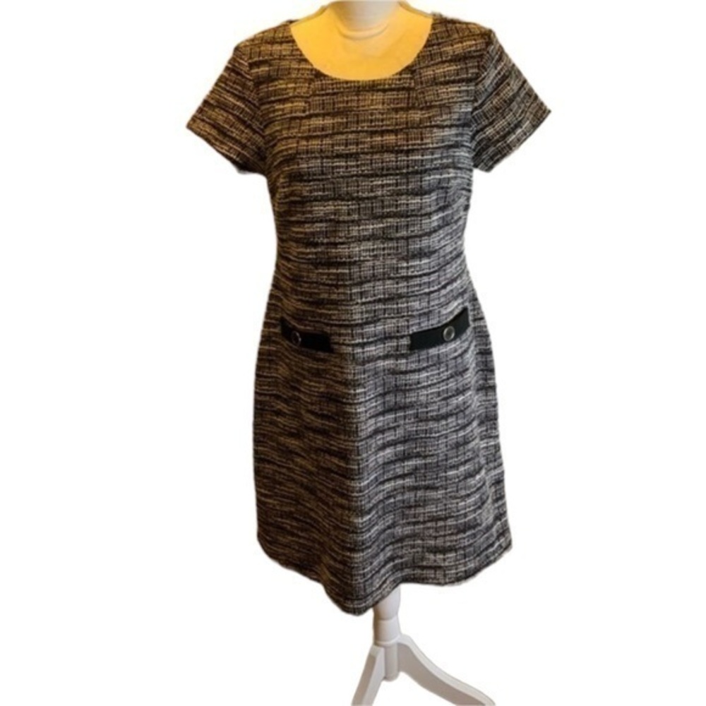 Connected Tweed Style Dress